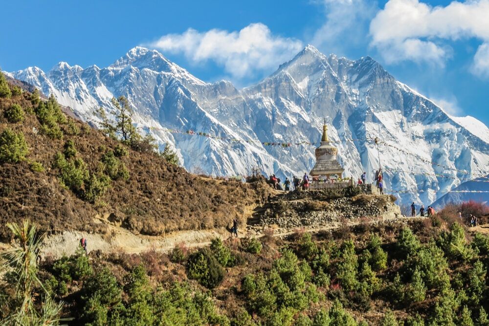 Mount Everest and Himalayan peaks from Kala Patthar viewpoint, Nepal